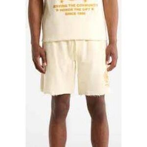 Honor Men's Knit‎ Shorts in Cream Size Large
